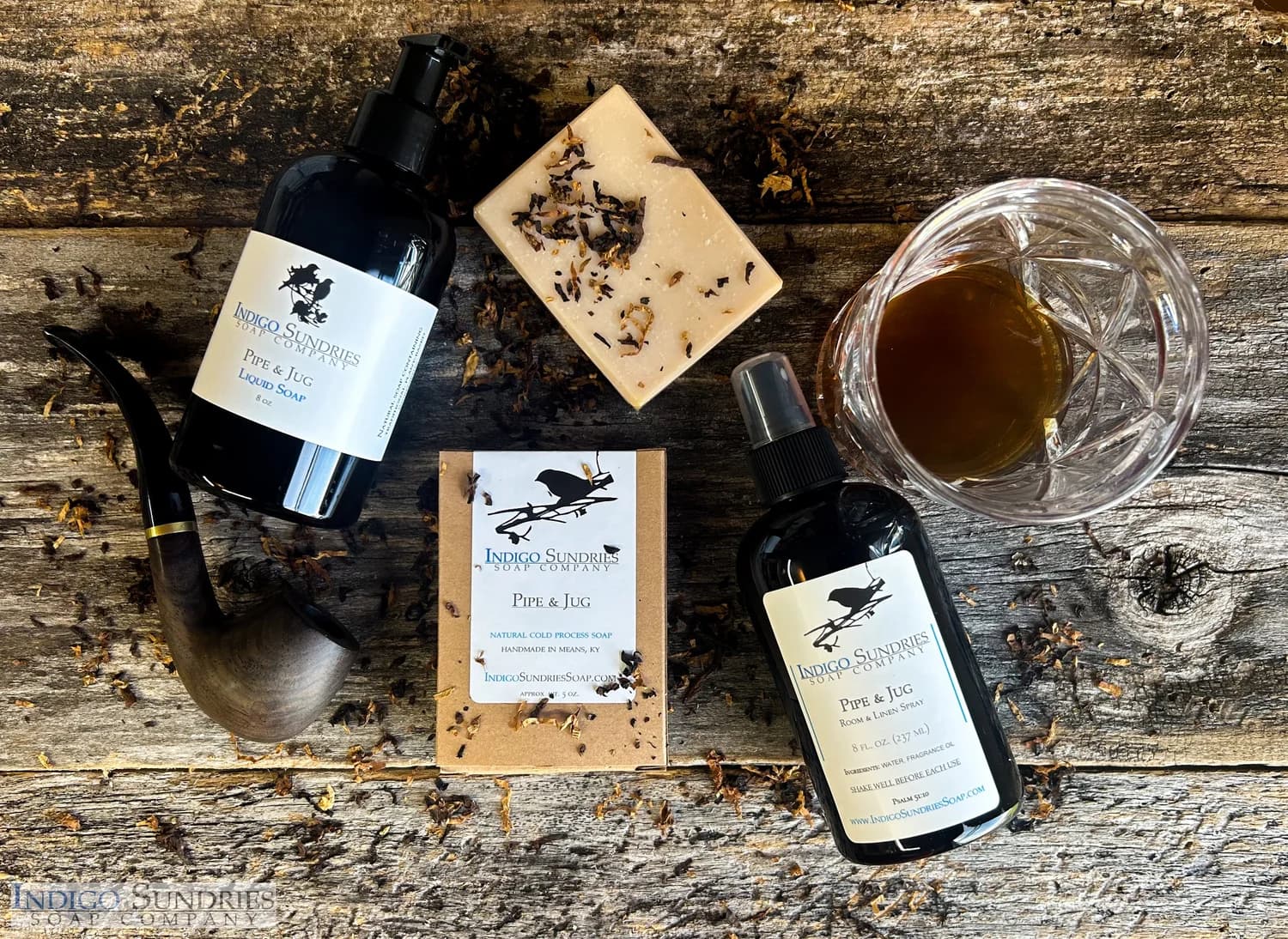A curated collection of Indigo Sundries handmade soaps